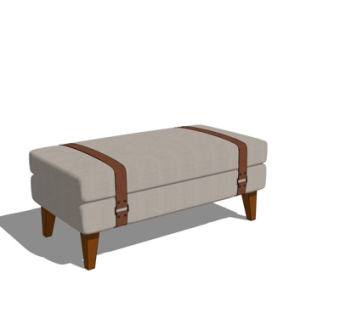 简欧凳子su模型