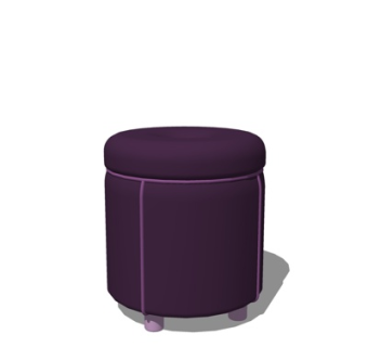 简欧凳子su模型