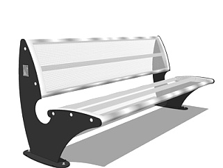 现代<em>公共桌椅</em>su模型
