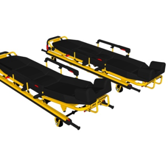 现代救护医疗床su模型