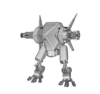 现代机器人玩具su模型