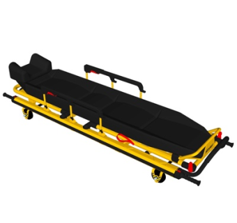 现代救护医疗床su模型