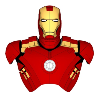 现代钢铁侠玩具su模型