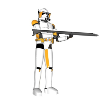 现代机器人玩具su模型