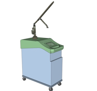 现代医疗移动工作台su模型