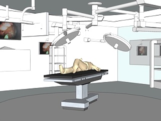 <em>现代医院</em>手术室su模型