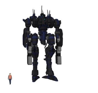 现代变形金刚玩具su模型