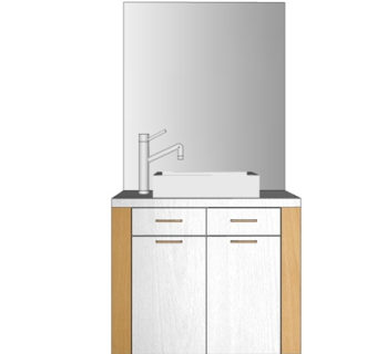 现代洗手台su模型