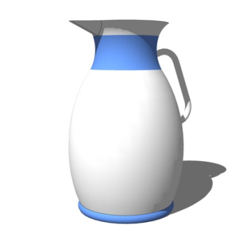 现代水壶su模型