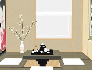 日式<em>茶室su模型</em>