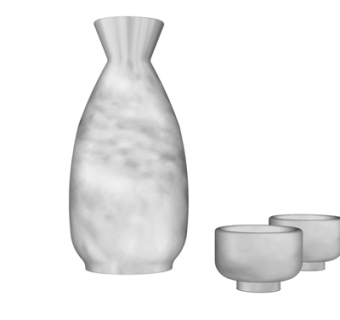 现代酒壶su模型