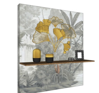 现代实木端景台su模型