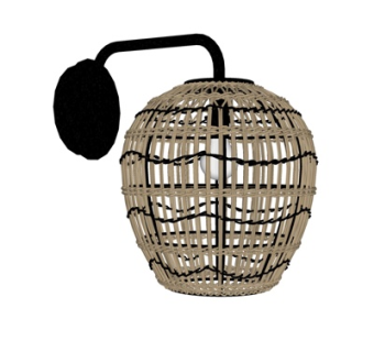 北欧藤编壁灯su模型