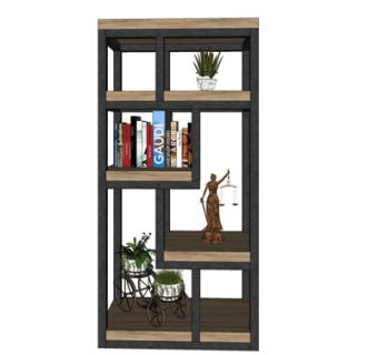 工业风装饰柜su模型