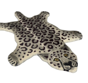 现代豹纹地毯su模型