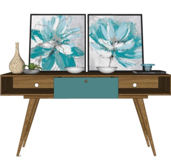 北欧实木端景柜su模型