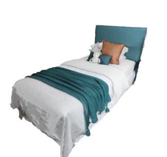 现代布艺儿童床su模型