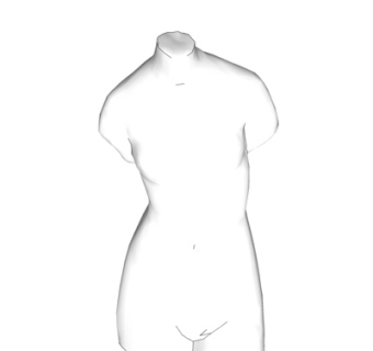 现代人体雕塑摆件su模型