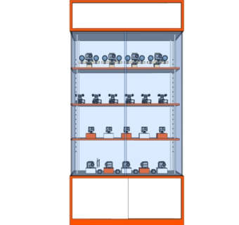 现代展柜su模型