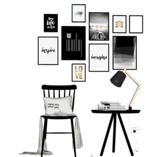 北欧实木休闲桌椅su模型