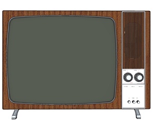 现代电视su模型