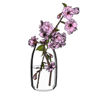 现代花瓶花卉su模型