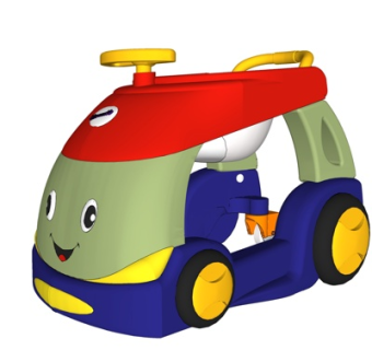 现代儿童玩具车su模型