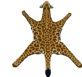 现代鹿皮地毯su模型