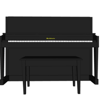 现代钢琴su模型