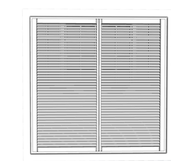 现代百叶窗窗帘su模型