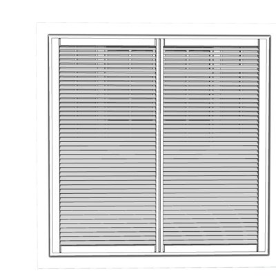 现代百叶窗窗帘su模型