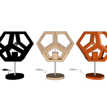 北欧台灯su模型