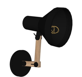 现代壁灯su模型