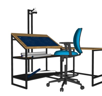 现代画板su模型