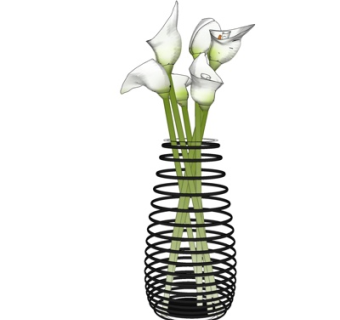 现代花瓶花卉su模型