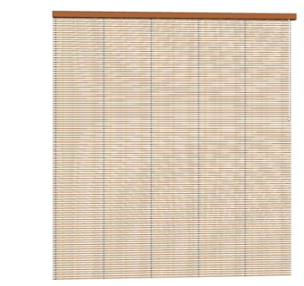 现代竹编窗帘su模型