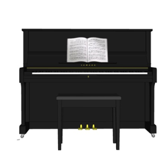 现代钢琴su模型