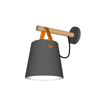 北欧壁灯su模型