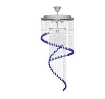 现代水晶吊灯su模型