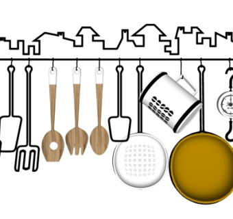 现代厨具组合su模型