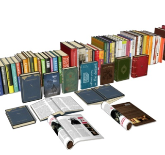 现代书籍su模型