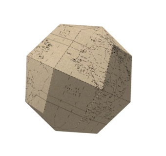 现代几何体摆件su模型