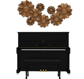 现代钢琴su模型