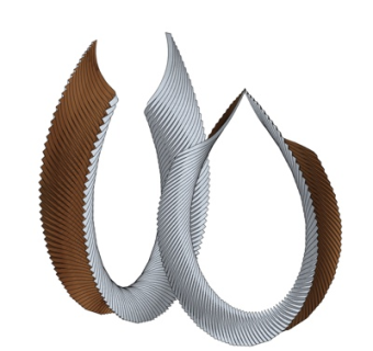 现代雕塑装饰摆件su模型