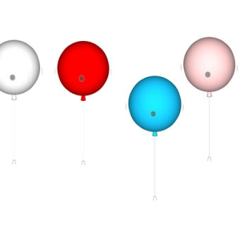 现代气球玩具su模型