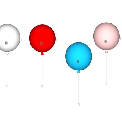 现代气球玩具su模型