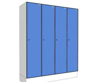 现代实木衣柜su模型