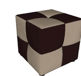 现代皮革凳子su模型