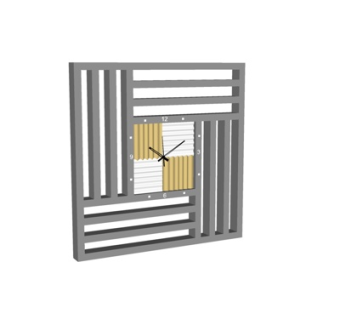 工业风挂钟su模型
