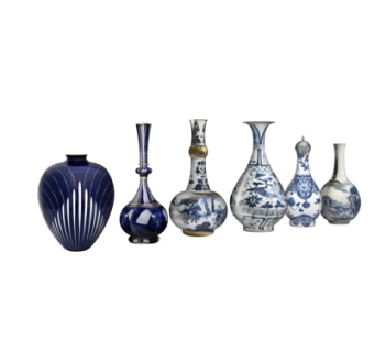 中式青花瓷瓶su模型